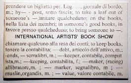 International Artists' Book Show - 1